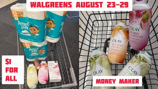 Walgreens Couponing August 23-29|| money maker Olay bodywash || 0.16 angel soft  screenshot 4