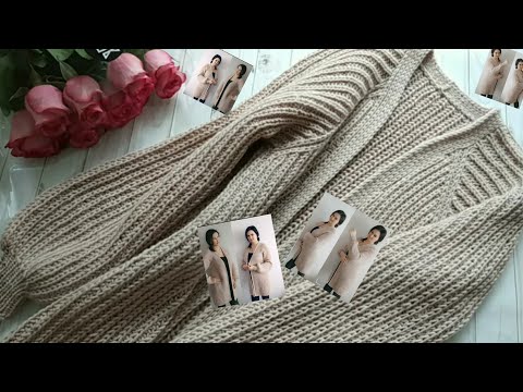 КАРДИГАН 🔥🔥🔥полупотентная резинка спицами. Кардиган реглан сверху. КАРДИГАН ВЯЖЕТСЯ ОТ ВОРОТНИКА