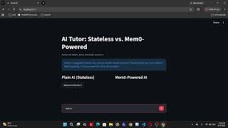 Mem0 Tutorial: Add Memory to AI Agents with Python & Streamlit