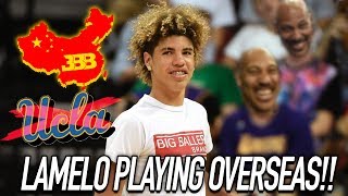 LaMelo  \& LiAngelo Ball GOING TO PLAY OVERSEAS! LaMelo NOT GOING TO COLLEGE!