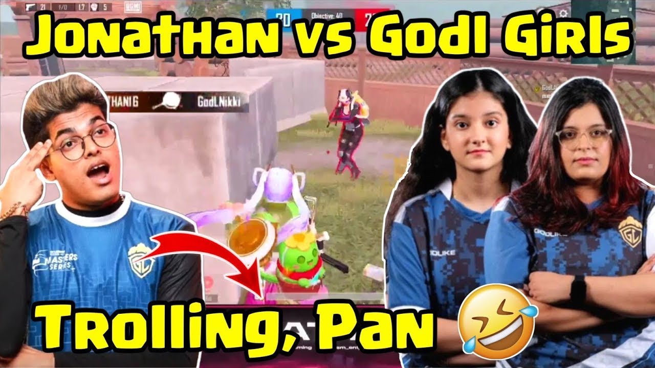 Jonathan vs Godl Girls 🔥 2v2 Tdm Fight ⧸⧸ Trolling, Pan 😂 - YouTube