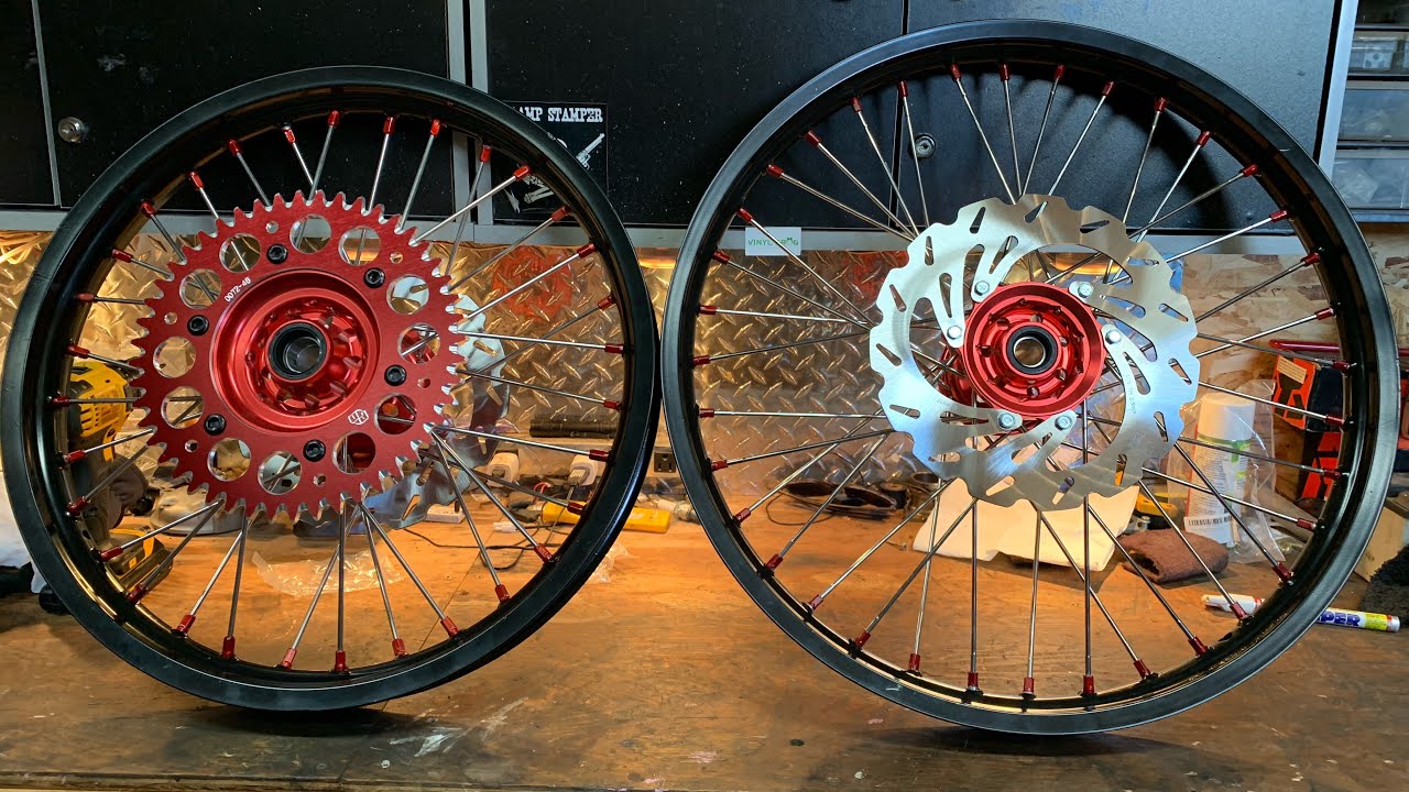 CR250 Wheels pt 2 (Lacing and truing dirt bike wheels) YouTube