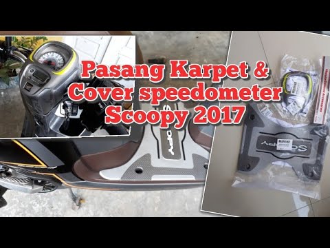 Pemasangan Karpet  scoopy  2019  dan tutup speedometer Scoopy  