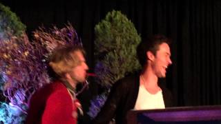 Chase Coleman, Chris Wood & Micah Parker singing/dancing to "Time of My Life" from Dirty Dancing