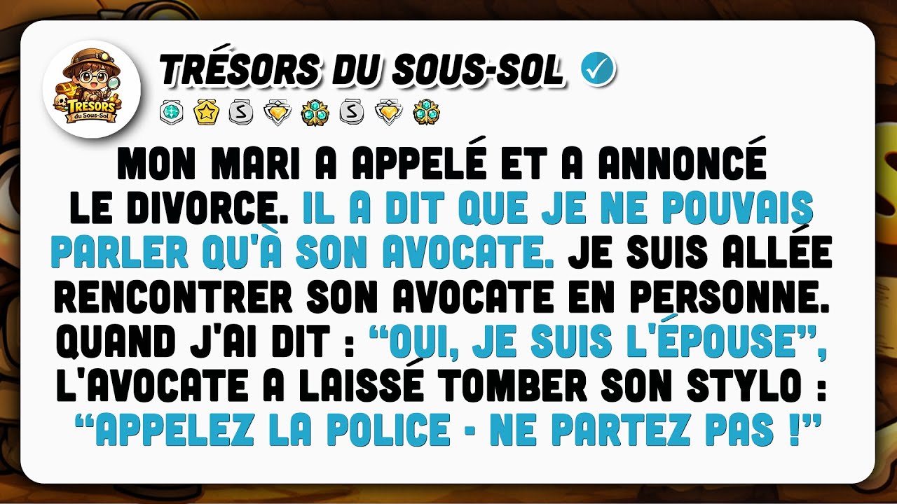 Il Voulait Divorcer. ‘‘Parle À Mon Avocat’’, Ai-je Dit. Il Ignorait Ce Qui L'attendait.