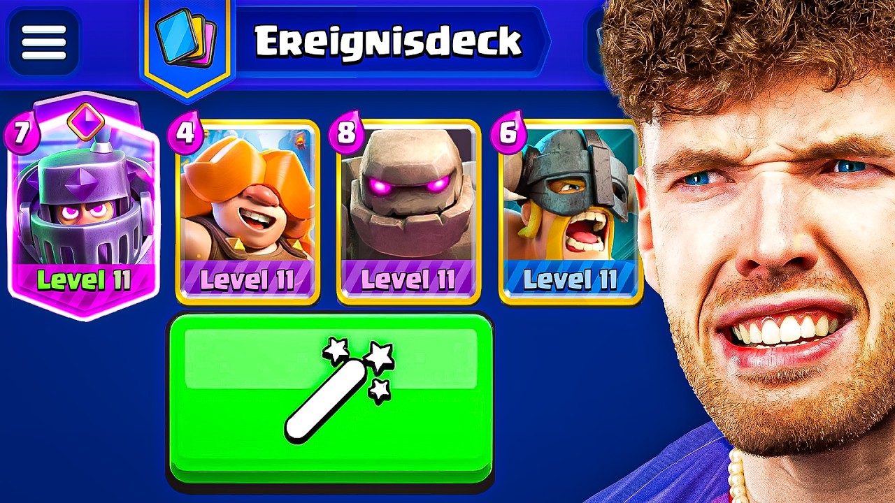 😱🤯4 KARTEN DECK ist ZURÜCK... (Zauberstab Challenge) | Clash Royale Deutsch