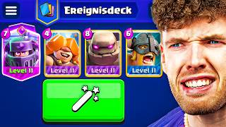 😱🤯MAGIC WAND CONTROLS MY 4-CARD DECK... (Escalation) | Clash Royale German