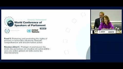 Panel 5: Protecting & promoting the rights of persons in vulnerable situations: Towards...