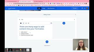 Adding Content on Formative