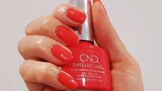 Dwufazowy lakier hybrydowy CND Shellac Luxe - krok po kroku