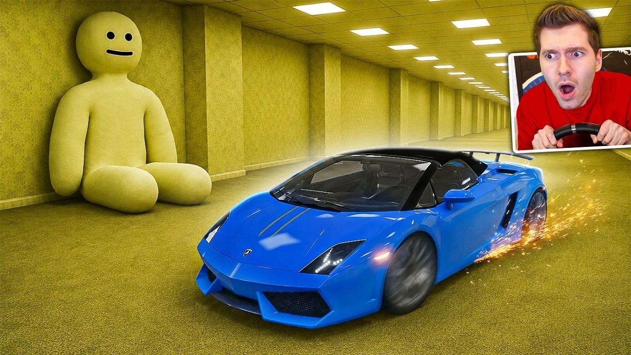 CARRO A 300km/h fugindo da BACKROOMS no BeamNG Drive