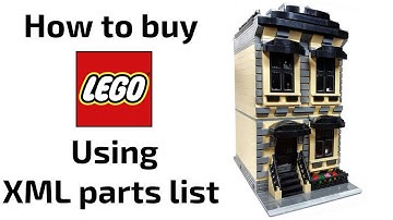 Buying LEGO Pieces using XML Parts List - Video Tutorial