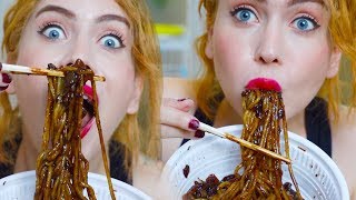 Provando E Me Melecando Comida Coreana - Jjajangmyun - 짜장면