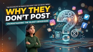 the psychology of people who don't post on social media #psychologyfacts 