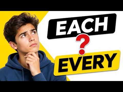 Each aur Every ka Use | English Grammar in Hindi | Each vs Every Easy Explanation