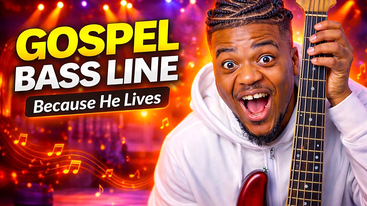 So FUN to Play! Gospel Bass Lines & Licks (Because He Lives Tutorial ...