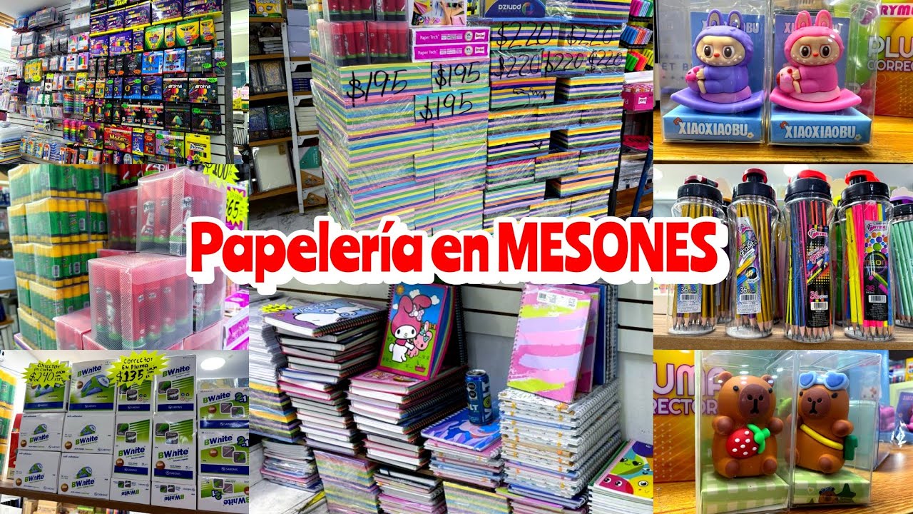 Papelería en MESONES 😱UTILES ESCOLARES KAWAII |  Libretas, Colores, Hojas... | Novedades Lupita