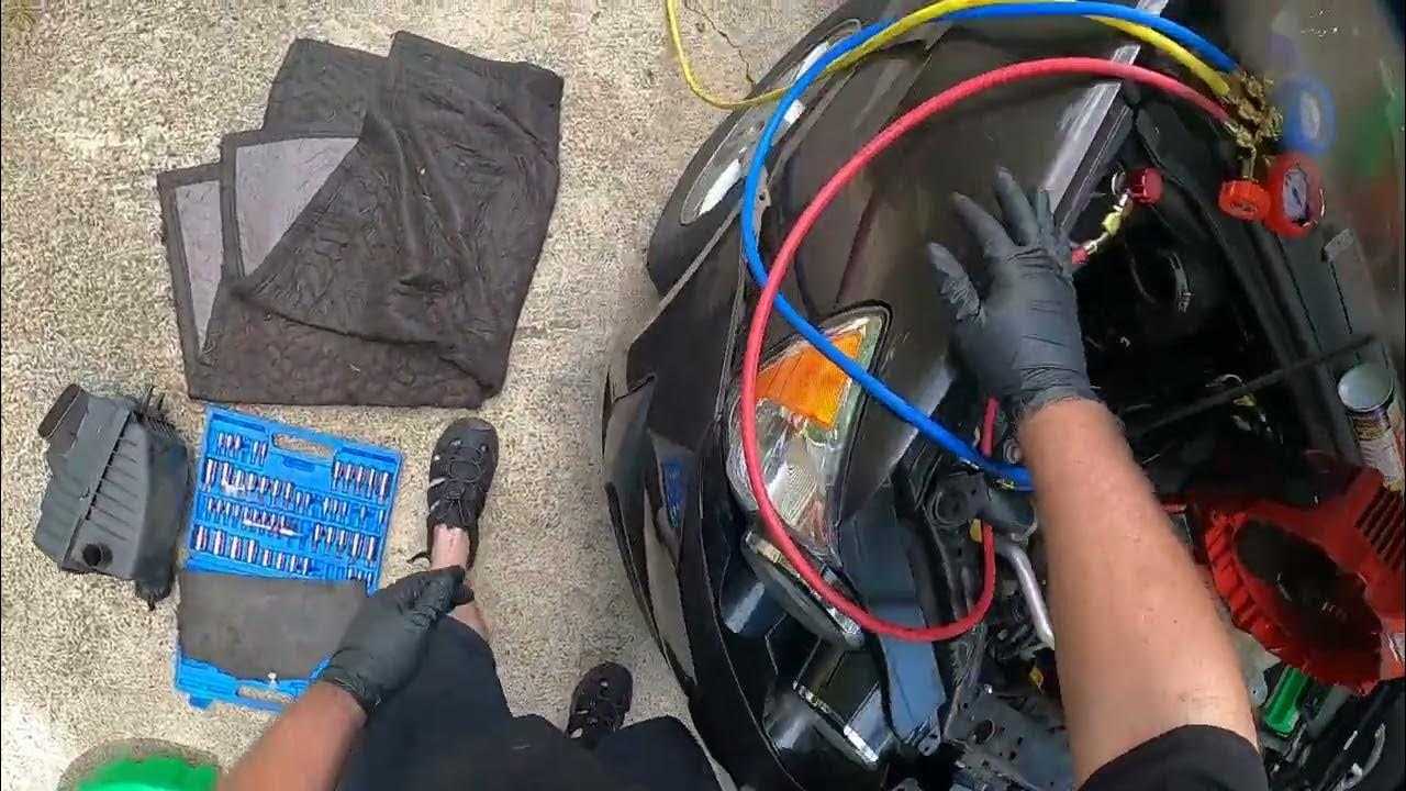 How to replace 2015 Chevy Sonic Ac line - YouTube