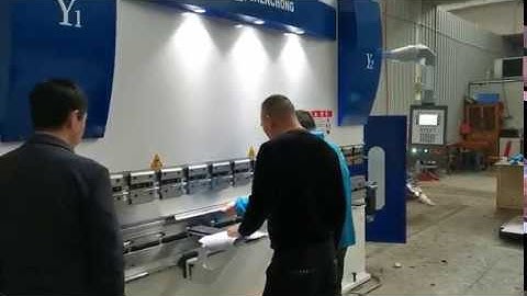 100Ton CNC Hydraulic Press Brake Machine demo