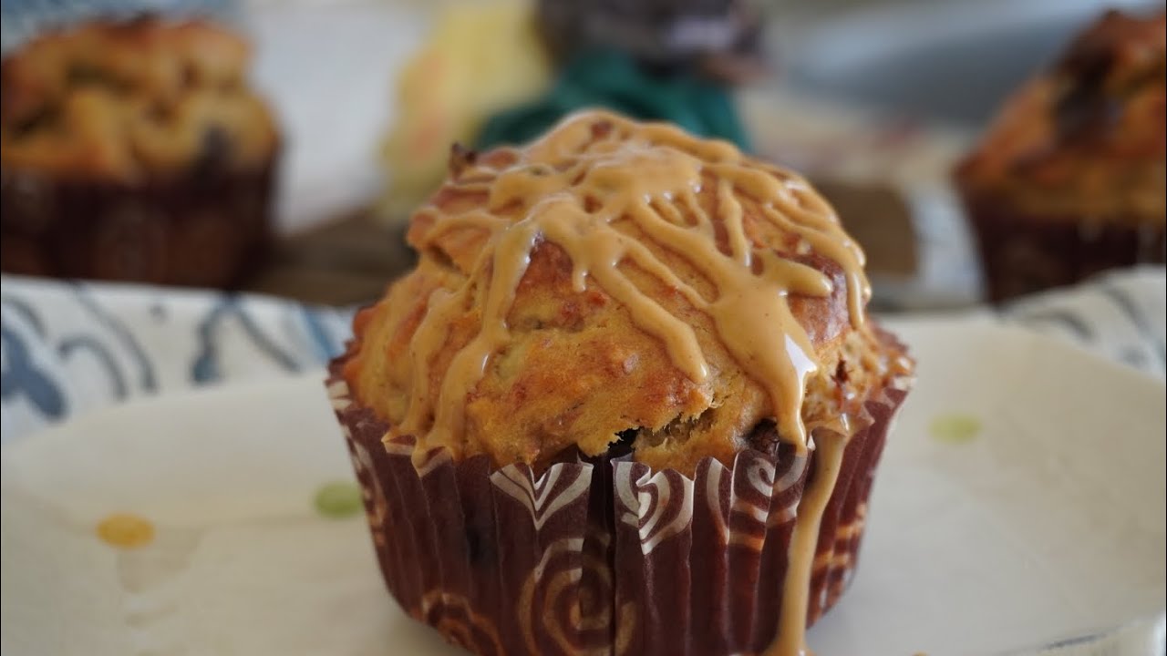 Banana Peanut butter Muffins🧁 | @tastybell 