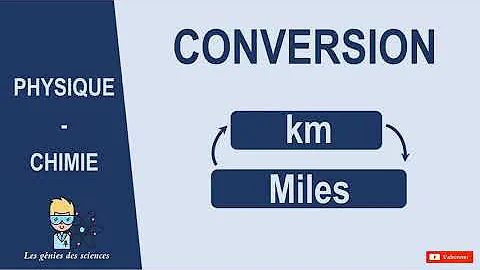 Comment calculer les miles en km ?