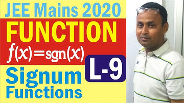 FUNCTIONS: SIGNUM Function | Class 11 Maths | IIT-JEE Maths | JEE Main & Advance | Functions Video-9