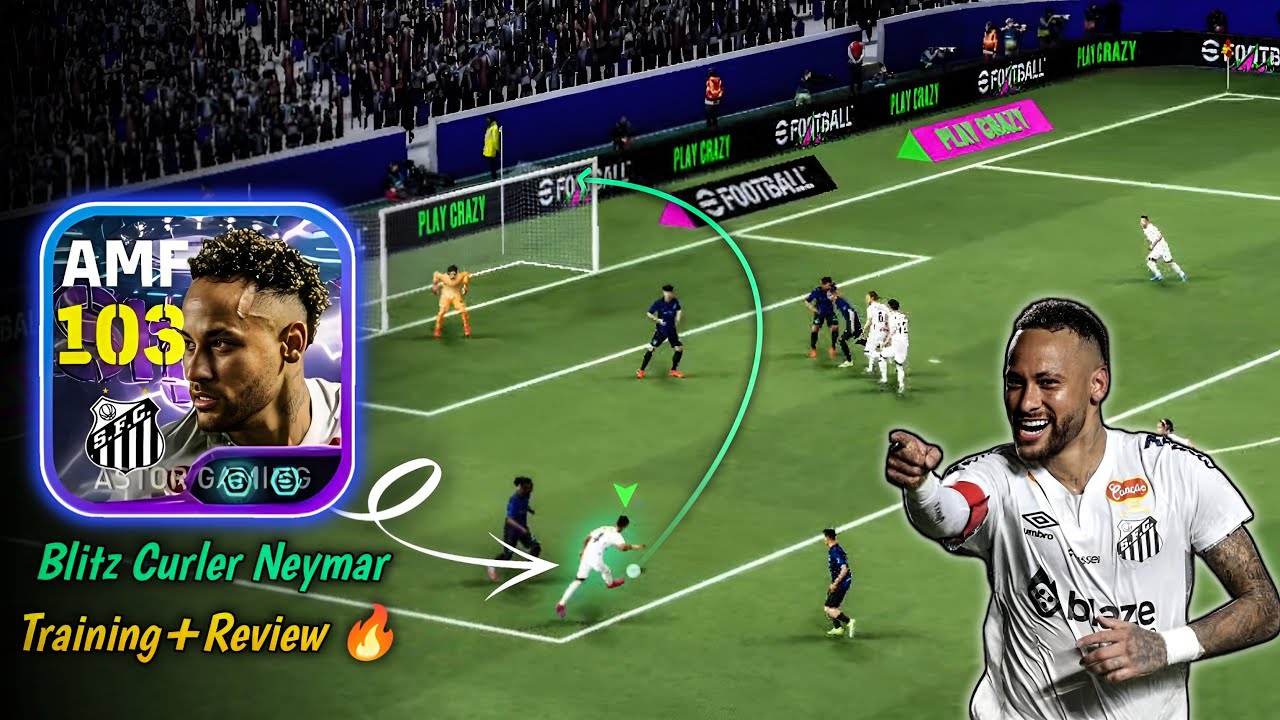 Finally Free Neymar Blitz Curler 🤩| Review | Best Training, Skills & Goals🔥