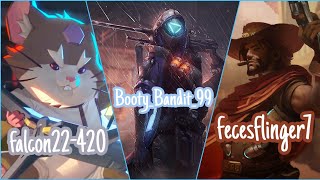 Overwatch Competitive Season 25: w/ falcon22-420 & fecesflinger7 (Live Commentary) | Ana Gameplay #7