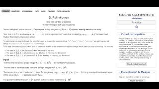 D. Palindromex | Codeforces Round 1096 (Div. 3)