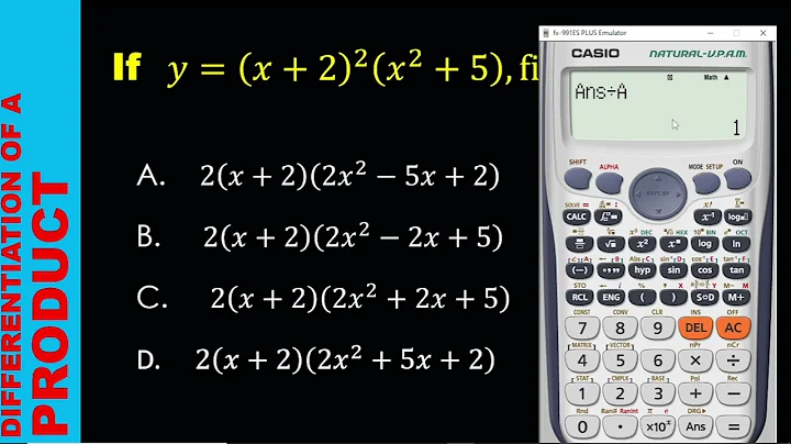 DIFFERENTIATION PART 2: USING CASIO CALCULATOR TO FIND THE DERIVATIVES OF POLYNOMIALS