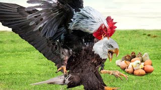 Mother&#39;s Strength !The Hawk Loses Miserably Under The Power Of The Mother Chicken