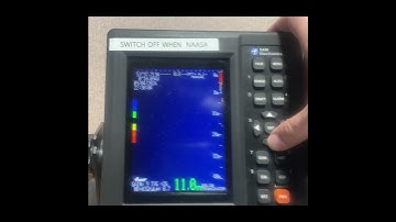 Echo Sounder SAM Electronics.Alarm test\#BridgeEquipment #моряки #navigation #EchoSounder #навигация