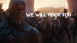 Marvel cinematic endgame||we will rock you||