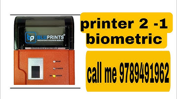 Bluetooth printer 2 -1 biometric best service good retailer use easy call me 9789491962 spice money