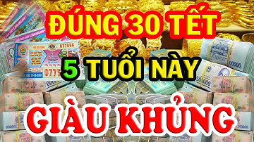 5 Con Giáp Từ Nay Đến Đúng 30 TẾT Trúng Số Cực Đậm, Tiền Vàng Nhét Chật Két TẾT PHÁT TÀI