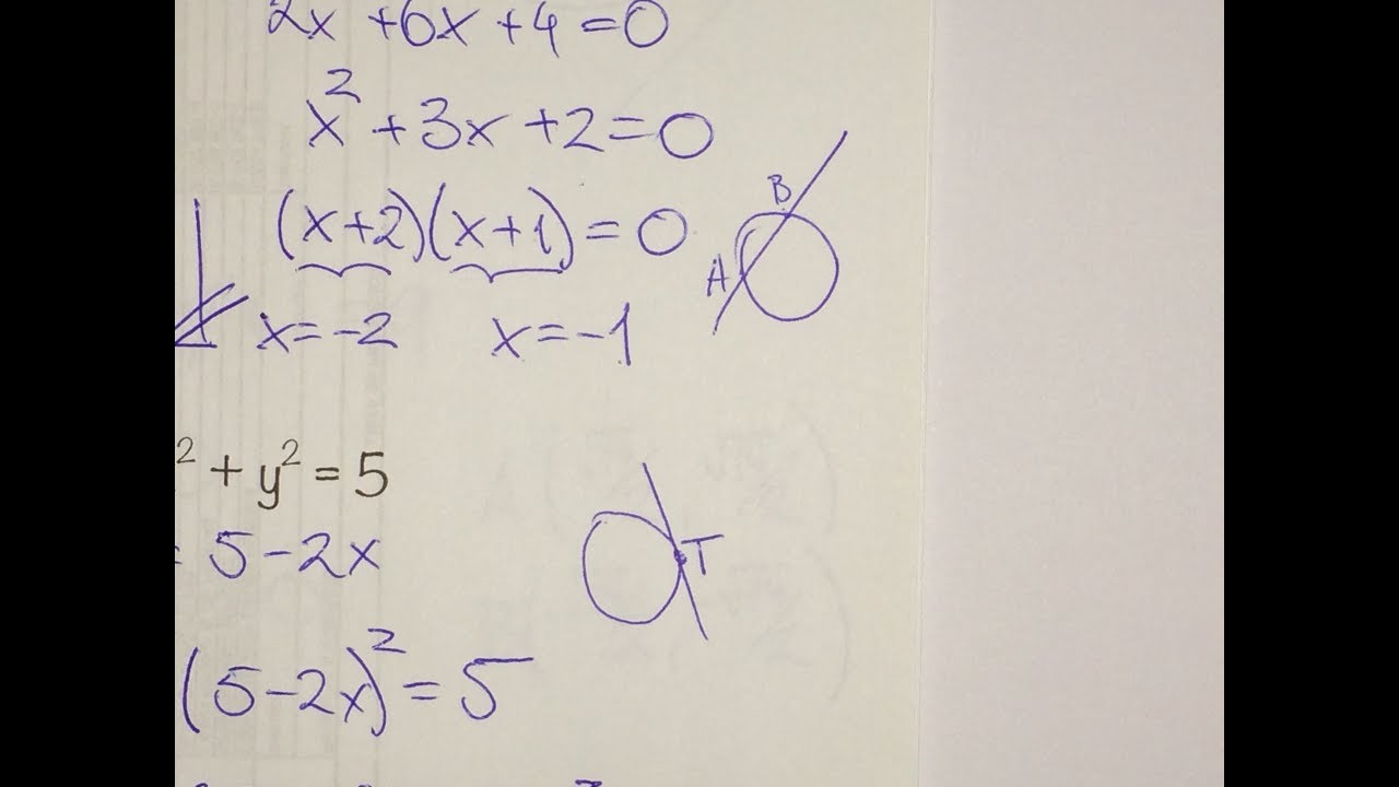 MFUNA | GAC3 - Como determinar os pontos de intersecção entre uma reta e uma circunferência ruyi jingu bang