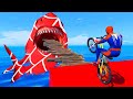 SPIDERMAN Car Race Challenge On Motobikes Truffade Thrax, Nightmare Deathbike | GTA 5 MODS