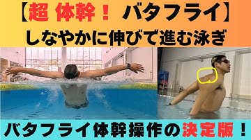 【超体幹バタフライ】これができなきゃ始まらない！？バタフライを泳ぐ前にできていないといけない基礎練習！