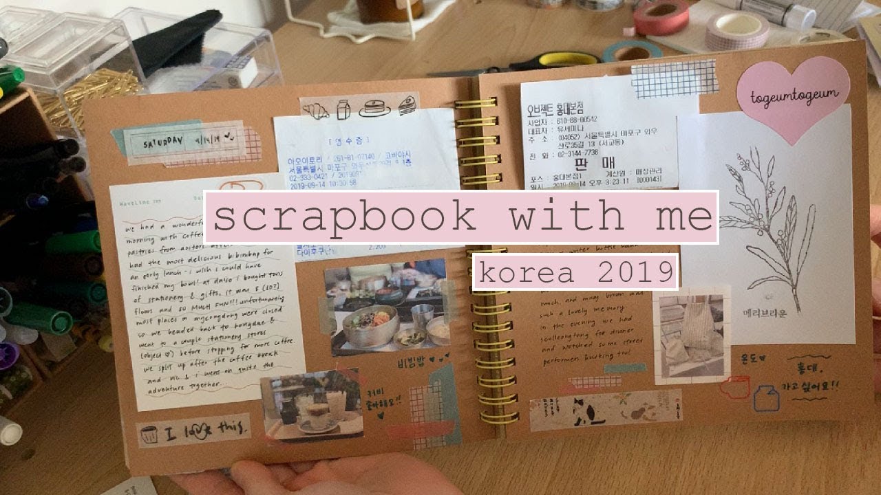 scrapbook with me korea 2019 YouTube