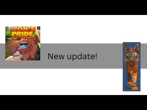 (Roblox game) A lion's pride got a new update! -Update showcase- - YouTube