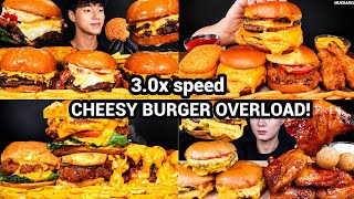 🍔 Ultimate Double Cheese Burger & Glazed Cheese Burger Feast | Hash Brown & Crispy Fried Chicken