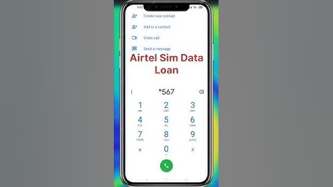 Airtel sim main 1 GB data loan kaise Magaye/how to get data loan in Airtel/ free data  #shorts