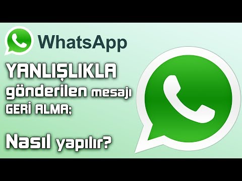 Video: Gönderilmiş Bir Mesajı Iptal Et