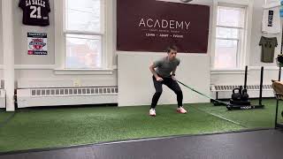 Band Resist/Assist Lateral Shuffle Rebounds
