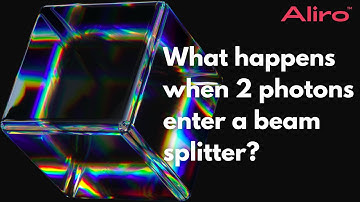 What happens when 2 photons enter a beam splitter?