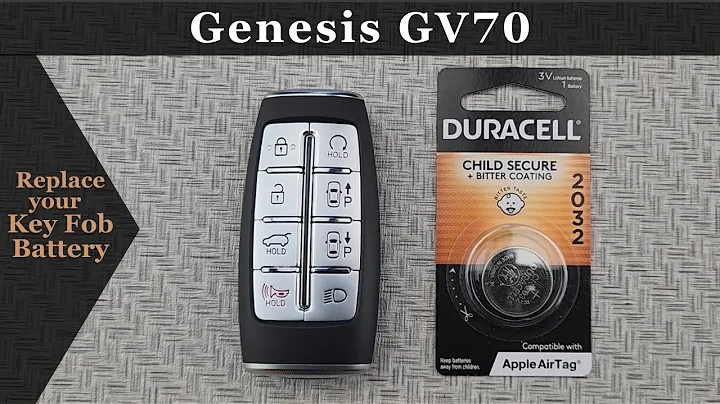 How to DIY Replace or Change a 2022-2025 Genesis GV70 Key Remote Fob Battery