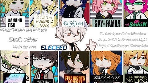FANDOMS REACT TO EACH OTHER “introduction + repost” 2x speed  fnaf alnst tpn+more