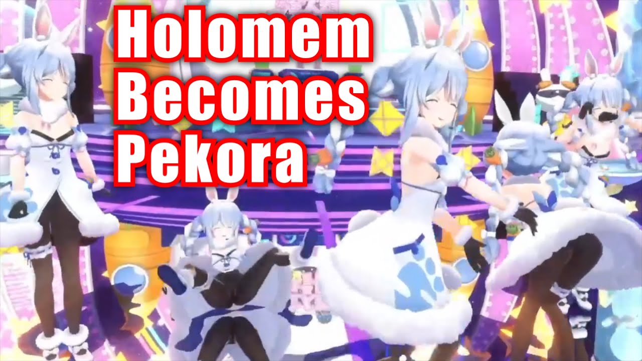 Over 30 Holomems (JP, EN, ID) gets turned into Pekora