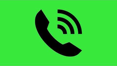 Calling icon Green Screen Video Black  | কলিং লোগো গ্রীন স্কিন কপিরাইট মুক্ত ভিডিও