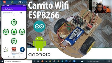 Carrito Wifi con ESP8266 y App en Android Studio TCP/IP  - Funcionamiento